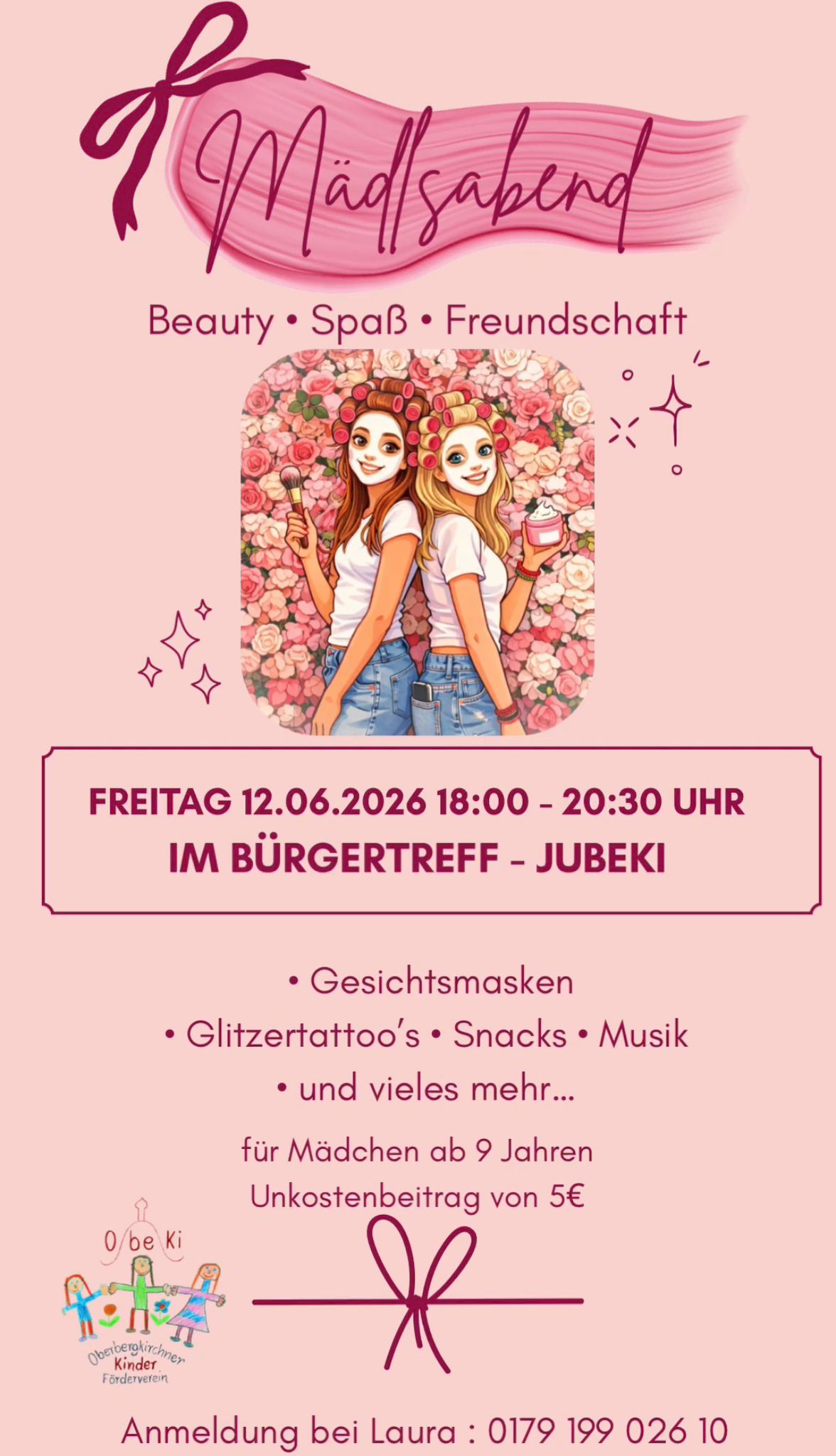 Flyer JUBEKI - MÄDELSABEND